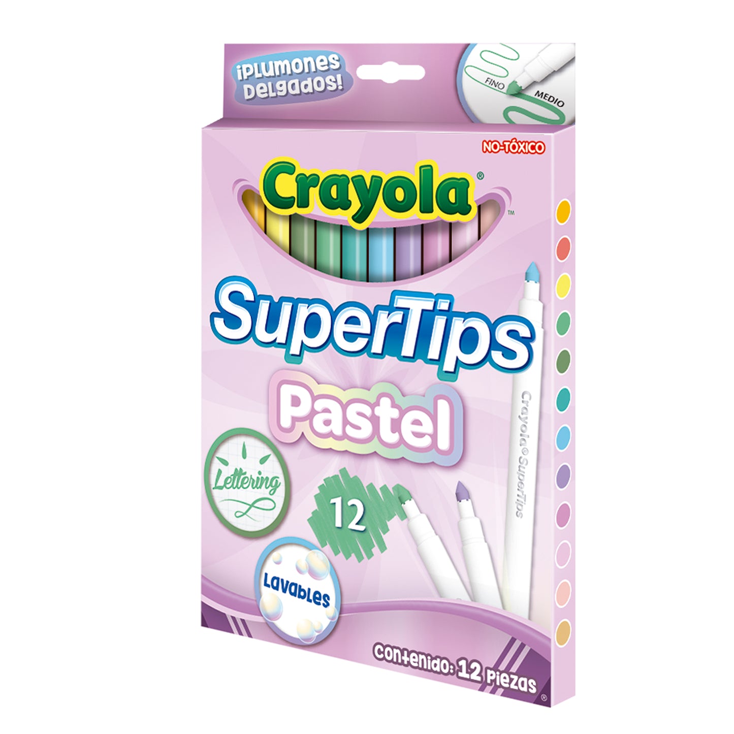 Plumón supertips pastel Crayola