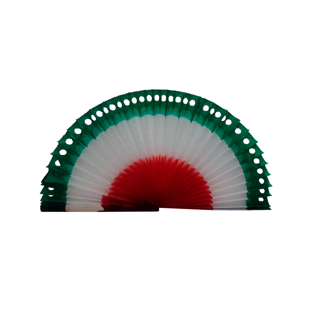 Abanico patrio (Tricolor)