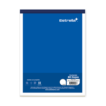 Block carta (Pegado) Estrella