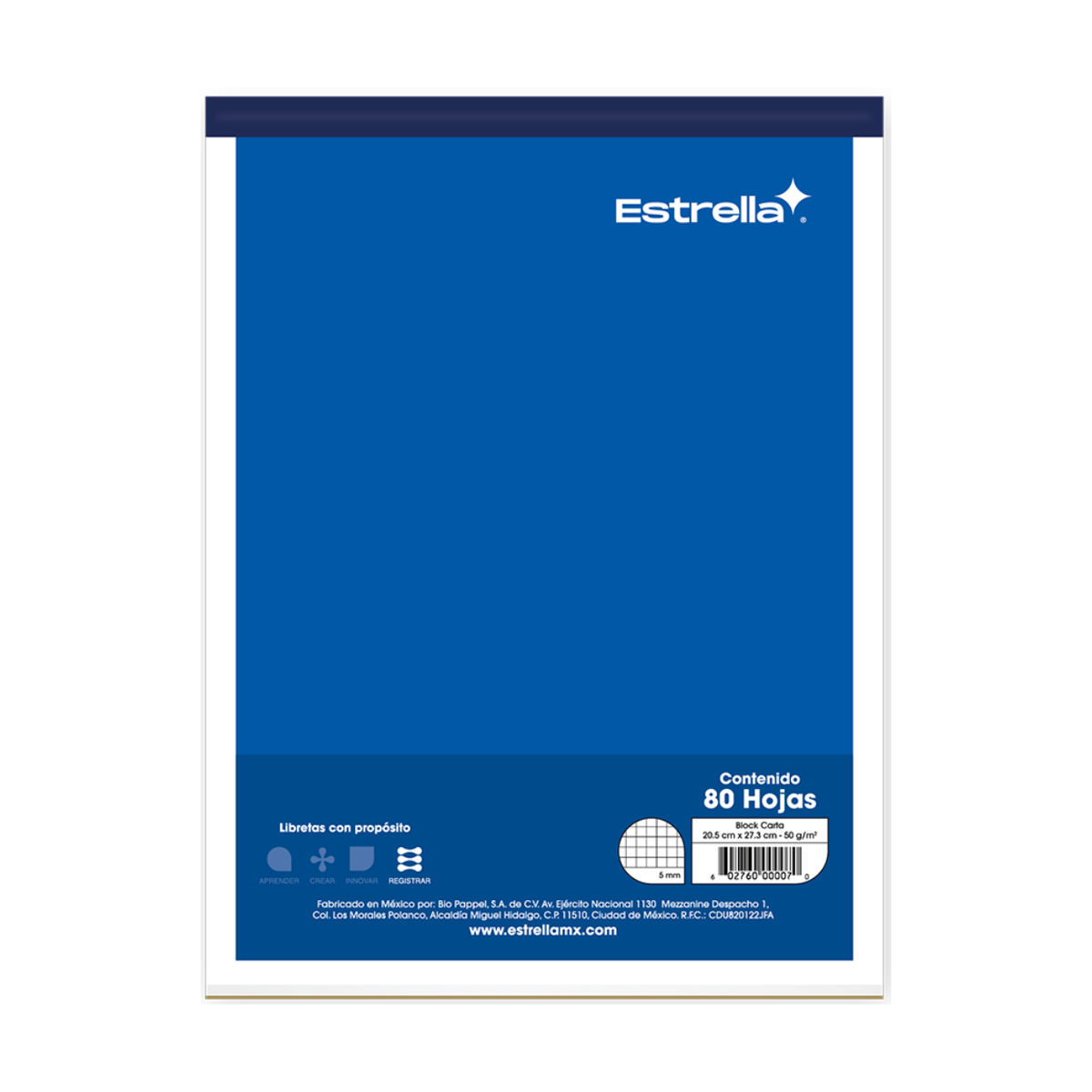Block carta (Pegado) Estrella