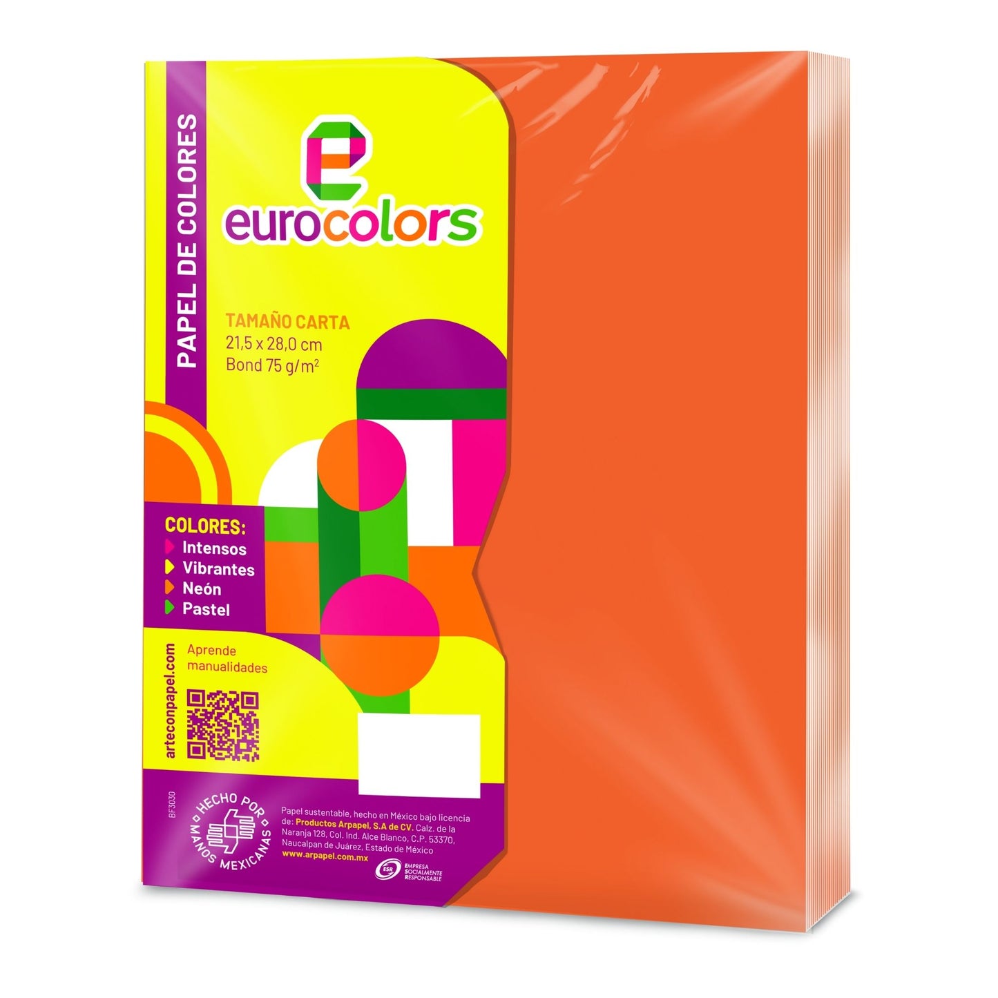 Hojas de colores neón Eurocolors