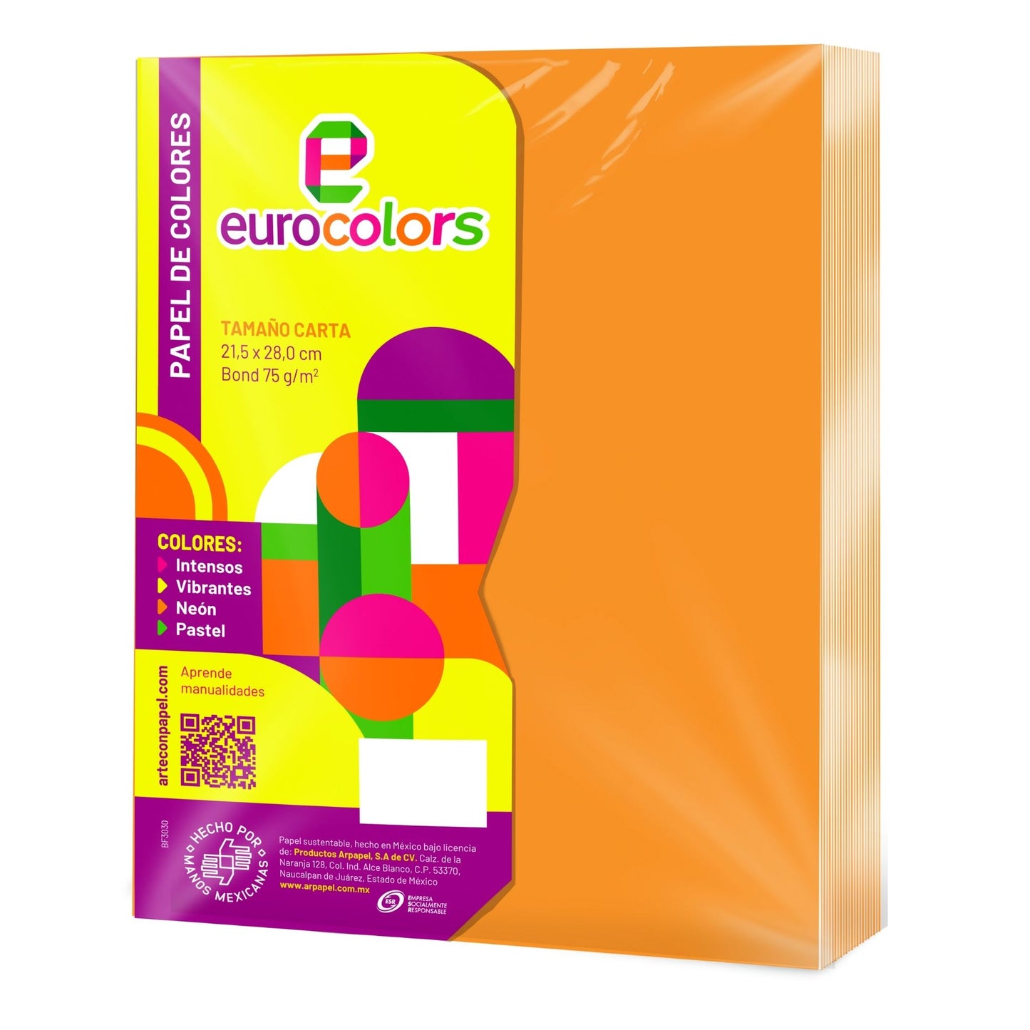 Hojas de colores neón Eurocolors