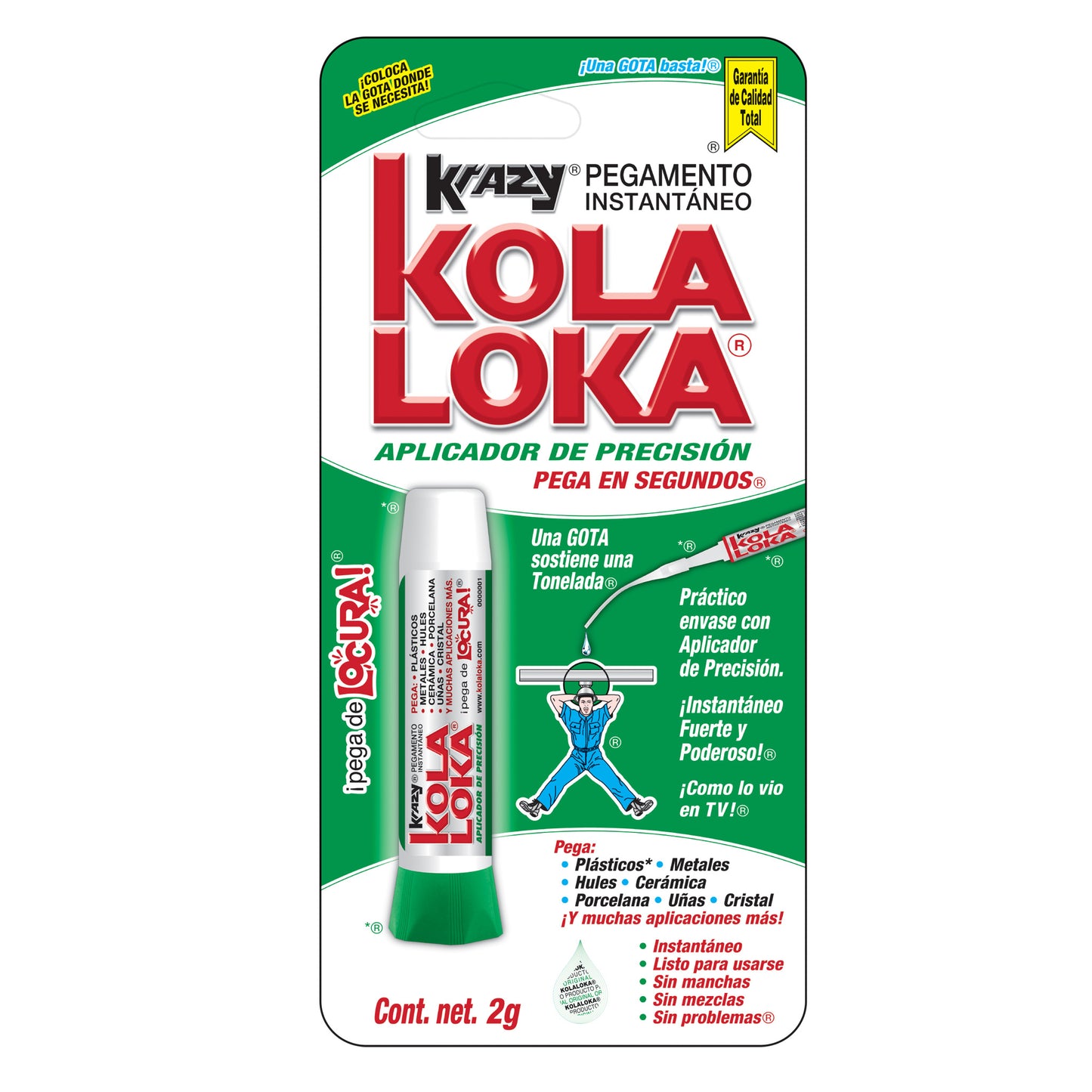 Pegamento Kola loka de precisión