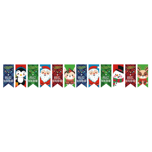 Letrero banderín - Navidad