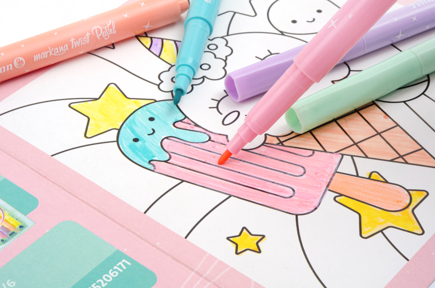 Plumón Markana Twist Pelikan pastel