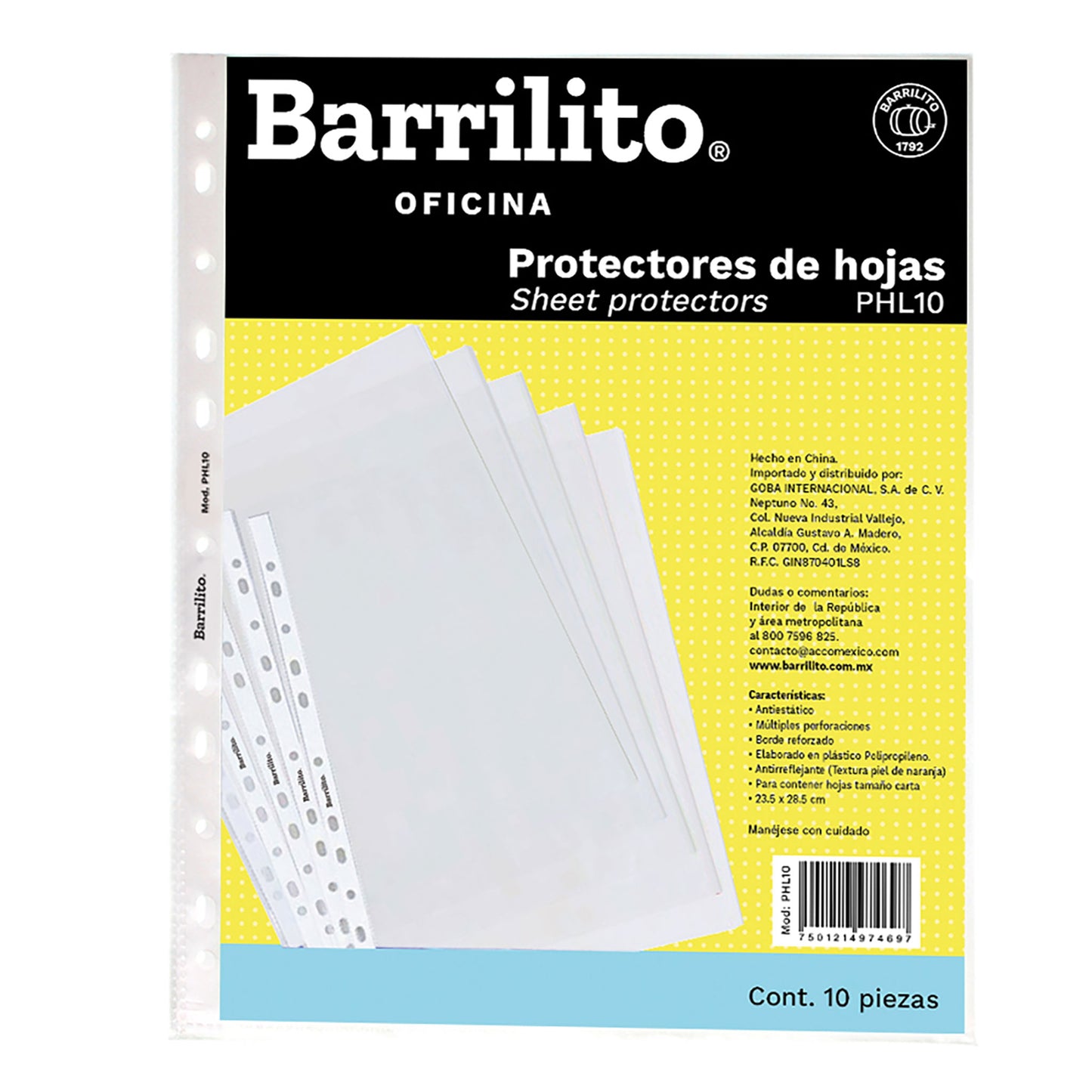 Protectores de hojas Barrilito