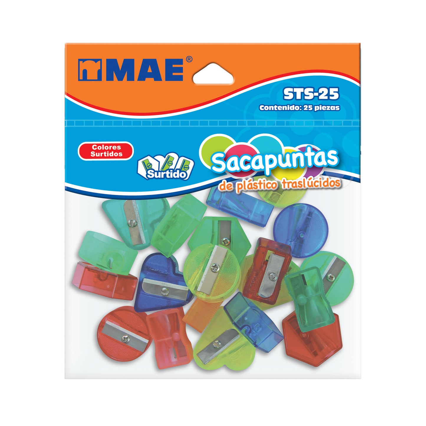 Sacapuntas de plástico STS-25 Mae