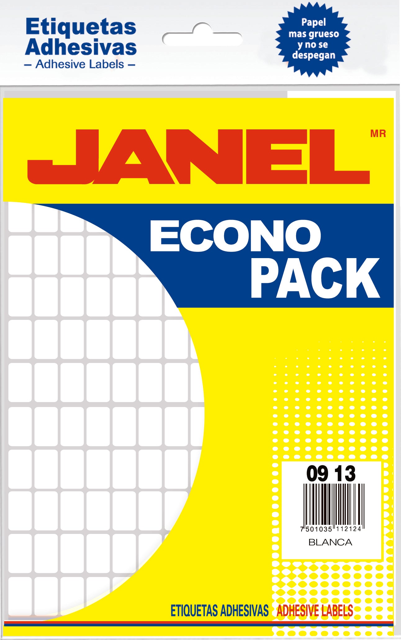 Etiqueta (Econopack/Blanca) Janel
