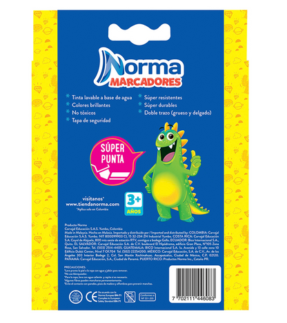 Marcador lavable Norma