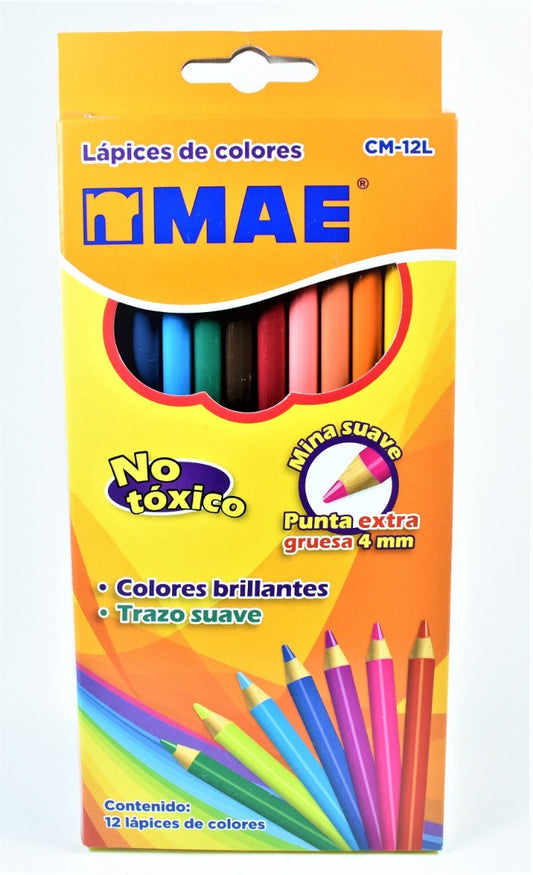 Lápices de colores MAE CM-12L