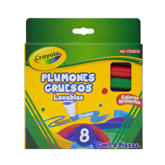 Plumón grueso lavable Crayola