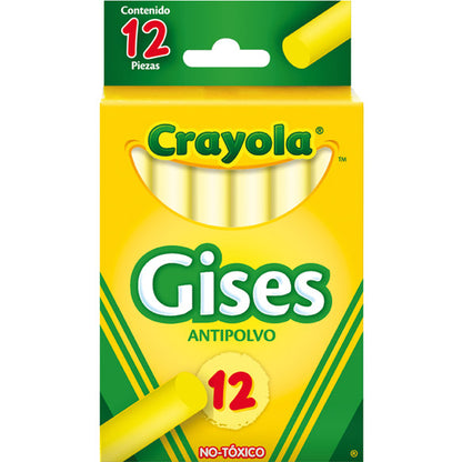 Gis blanco antipolvo Crayola