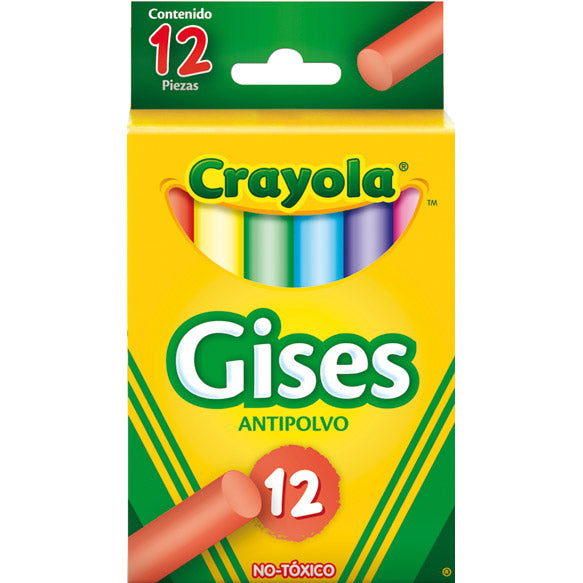 Gis blanco antipolvo Crayola